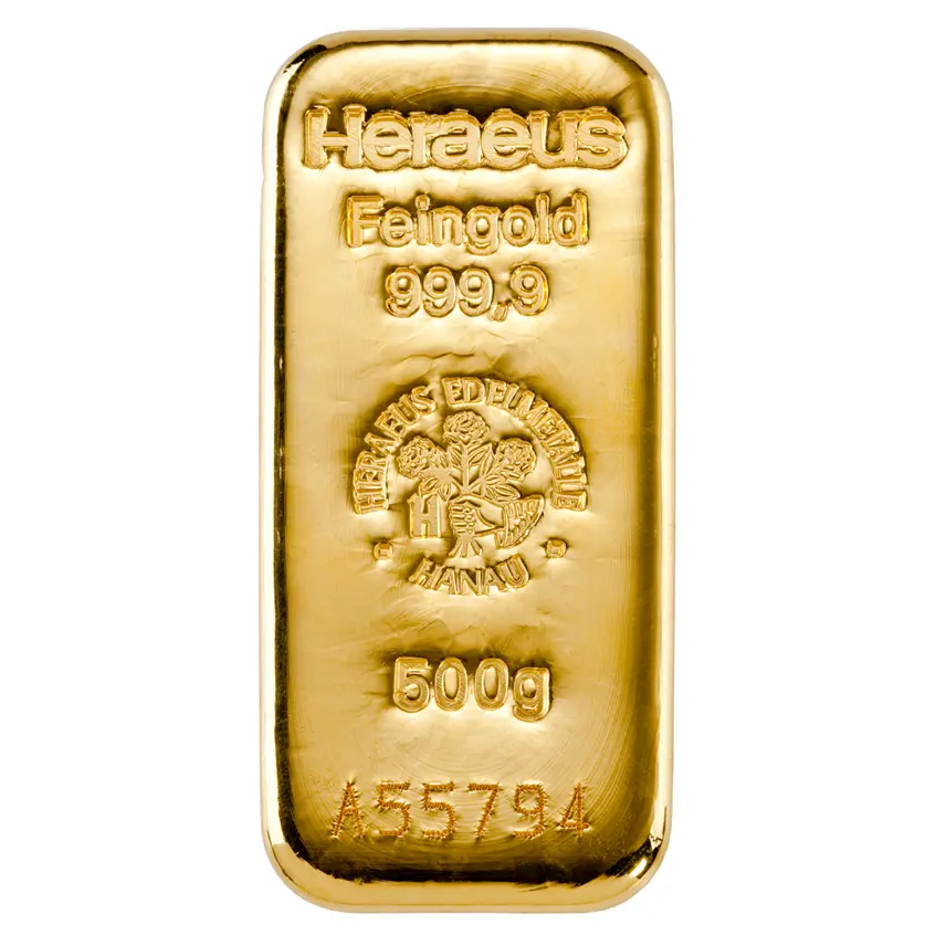 Lingote de Oro 500 gr.