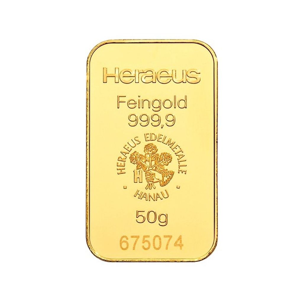 Lingote de Oro 50 gr.