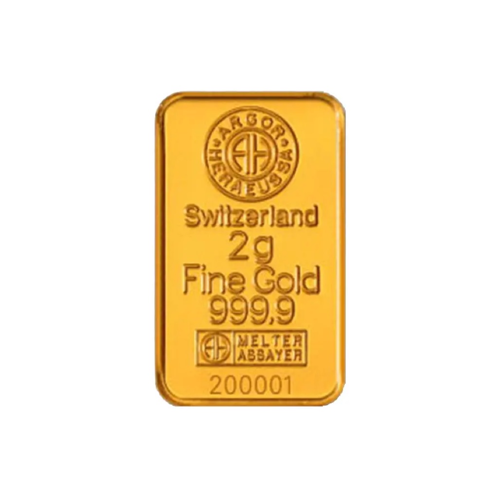 Lingote de Oro 2 gr.