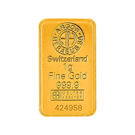 Lingote de Oro 1 gr.