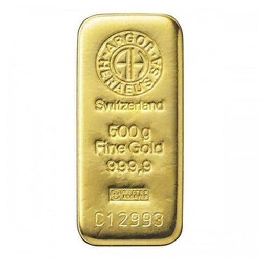 Lingote de Oro 500 gr.